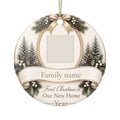 First Christmas in Our New Home Ornament with Your House Photo, Personalized Keepsake