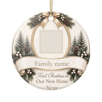 First Christmas in Our New Home Ornament with Your House Photo, Personalized Keepsake